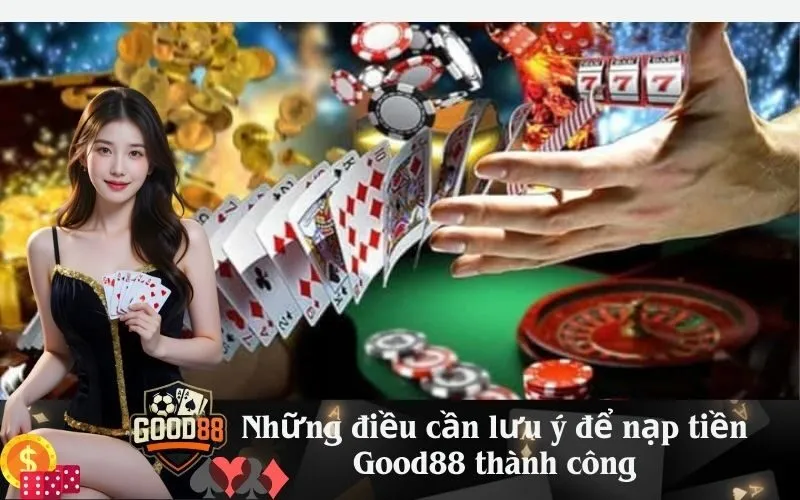 Những điều cần lưu ý để nạp tiền Good88 thành công