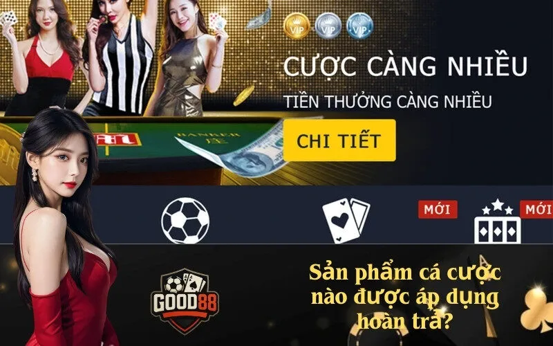 Sản phẩm cá cược nào được áp dụng hoàn trả?